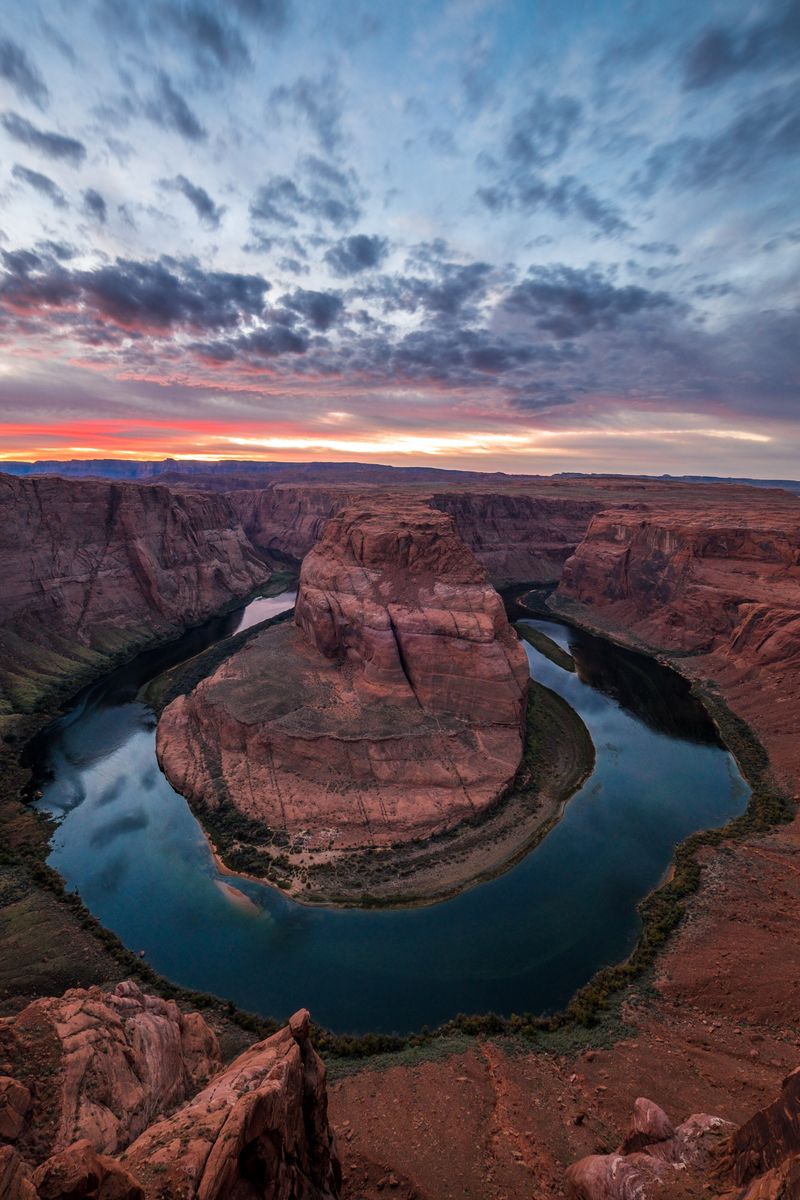 horseshoe bend sunset